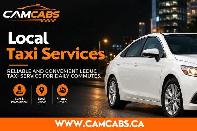 24/7 Leduc Taxi Service: Day or Night | Camcabs